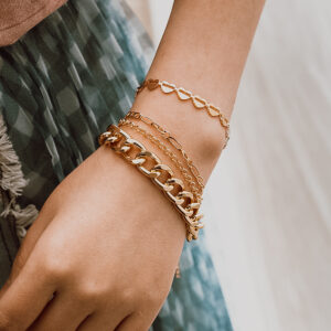 Conjunto de pulseiras empilháveis