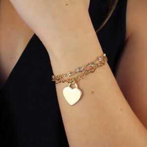 Pulseira de corrente com pingente